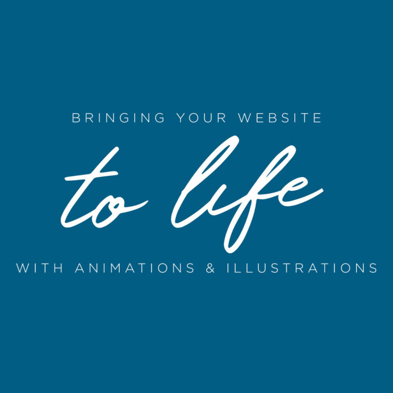 Bringing your website to life with animations and Illustrations