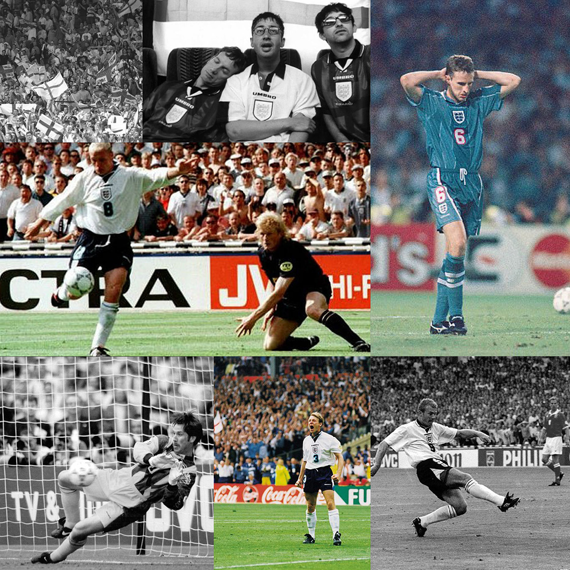 Collage of EURO96 photography